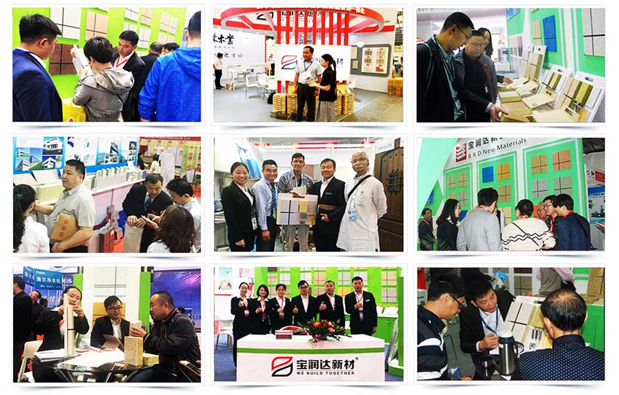 寶潤達外墻保溫裝飾一體板有5種保溫材料 寶潤達外墻保溫裝飾一體板展會現場